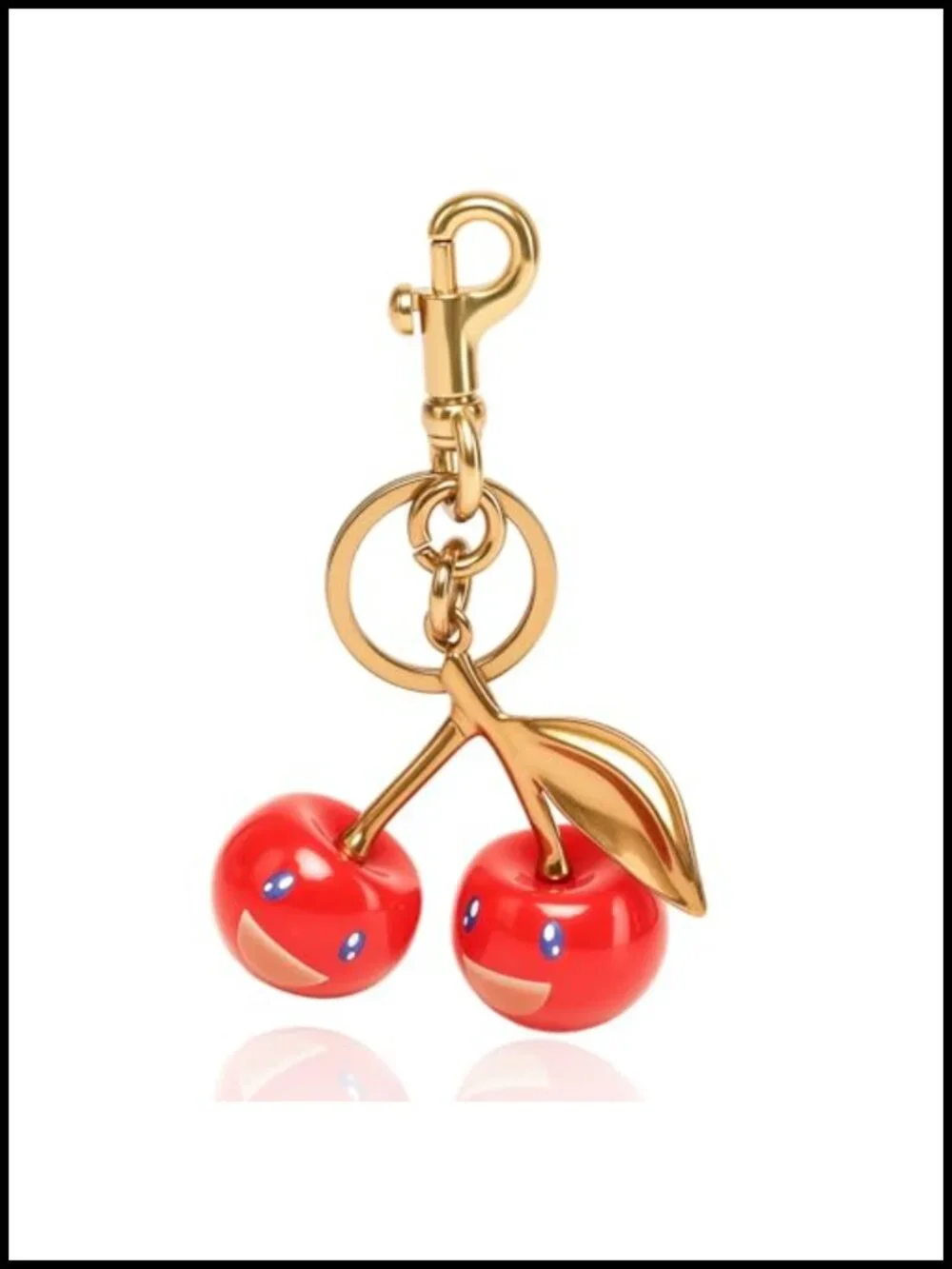 Cherry Bag Charm Handbag Purse Charm Car Accessories Keychain Gift